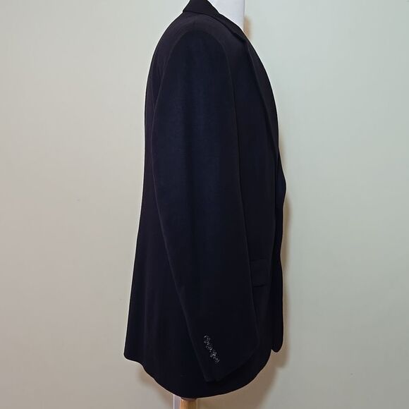 Jos A Bank Cashmere Blazer Jacket Sports Coat Mens 42R Navy Academia Suit Jacket - Picture 9 of 15